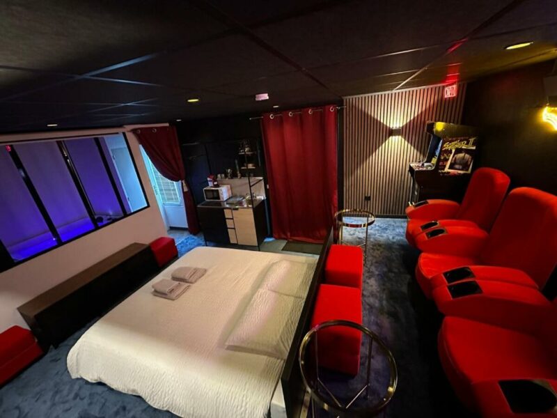 vue globale chambre 4k cinema jacuzzi